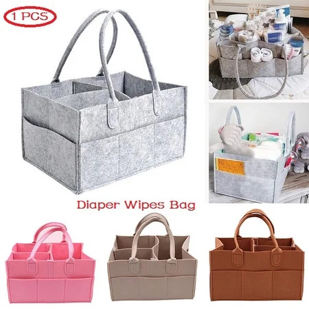 Baby Diaper Caddy Organizer, Baby Shower Gift Basket, Diaper Tote Bag ,Nursery Storage Bin for Chang | Walmart (US)