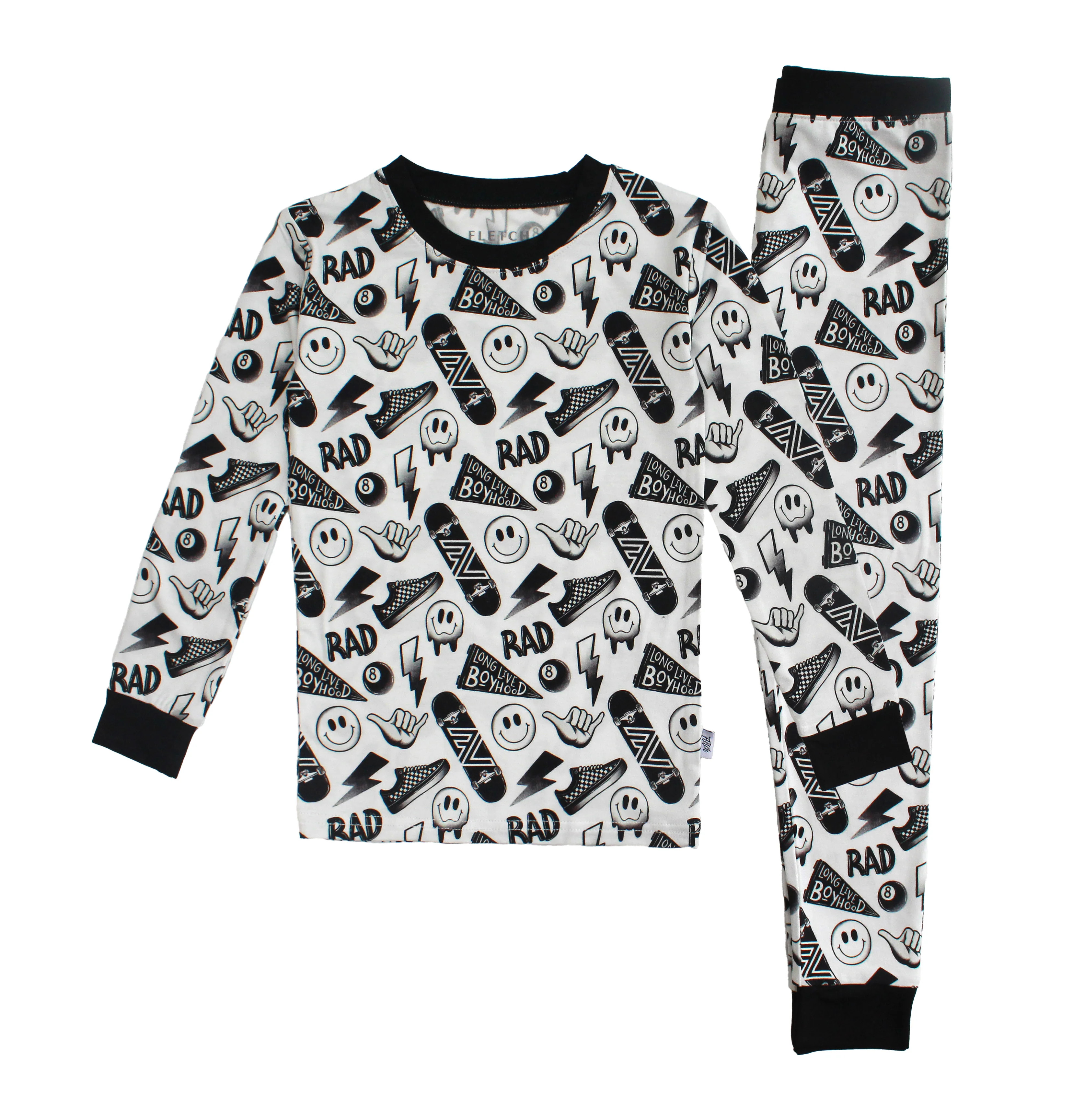 Raised Rad 2 Piece Pajama Set | Fletch