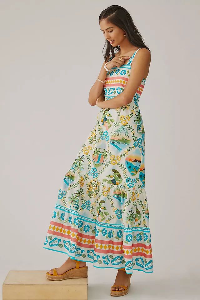 Farm x Anthropologie Printed Maxi Dress | Anthropologie (US)