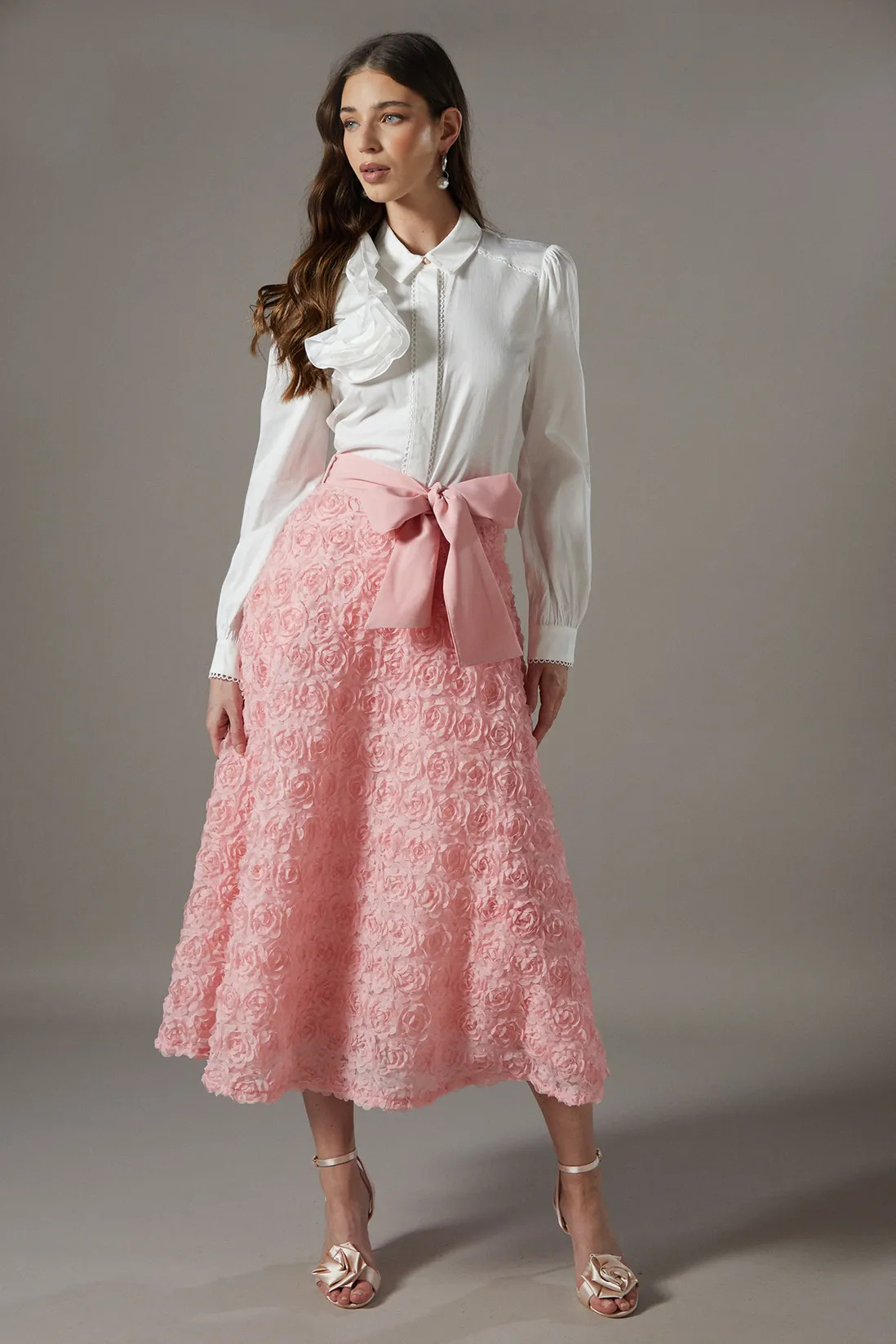 Skirts | 3D Flower Midi Skirt | Coast | Debenhams UK