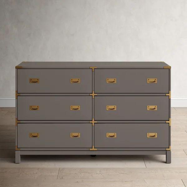 Dania 6 Drawer 59.75" Double Dresser | Wayfair Professional