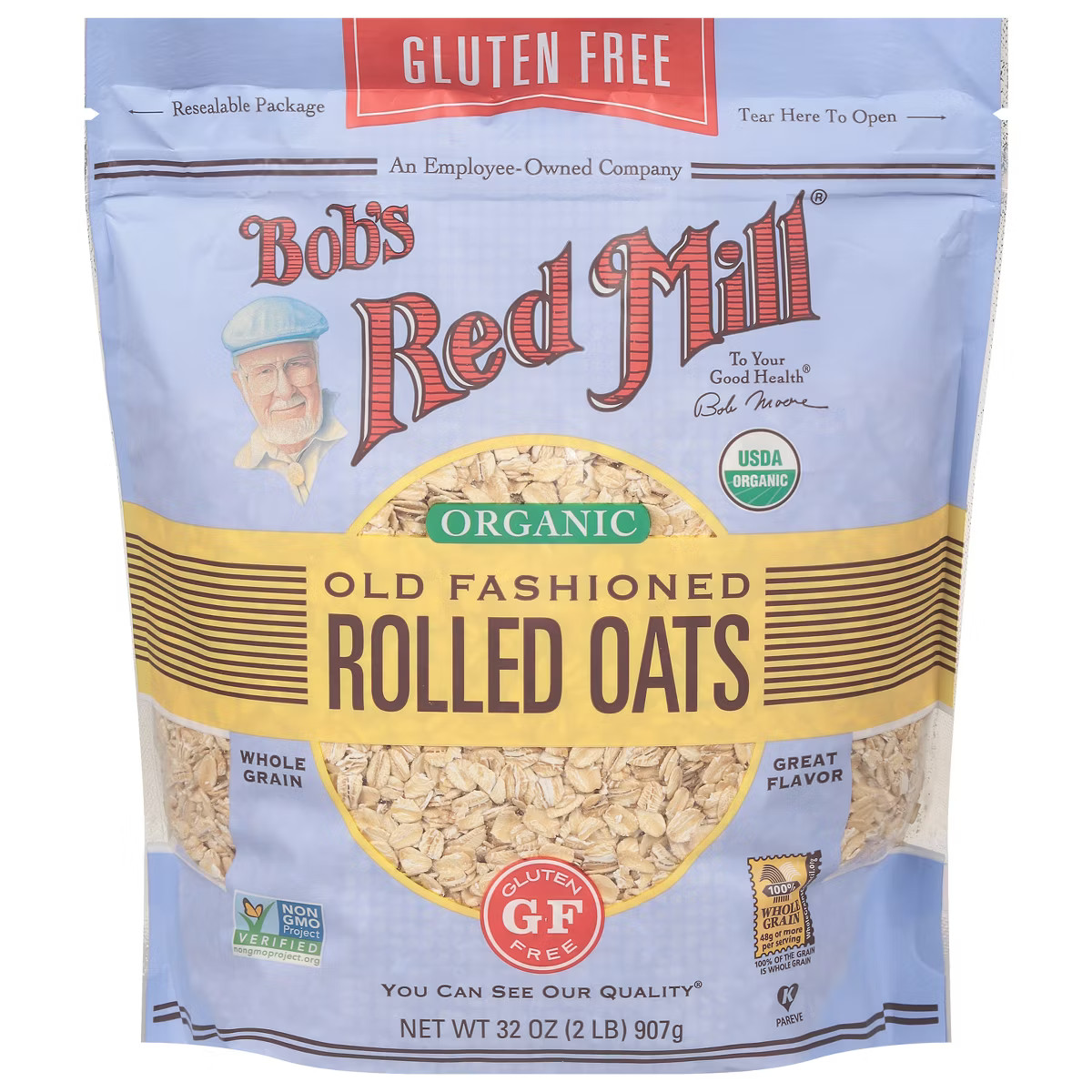 Bob's Red Mill Gluten Free Organic Old Fashioned Rolled Oats - 32oz | Target
