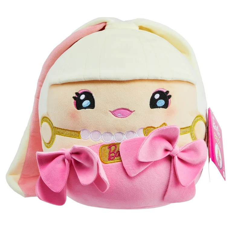Barbie Cuutopia Plush, 10-inch Soft Pillow Doll, Iconic Pink Look & Felt Pink Bows, Collectible T... | Walmart (US)