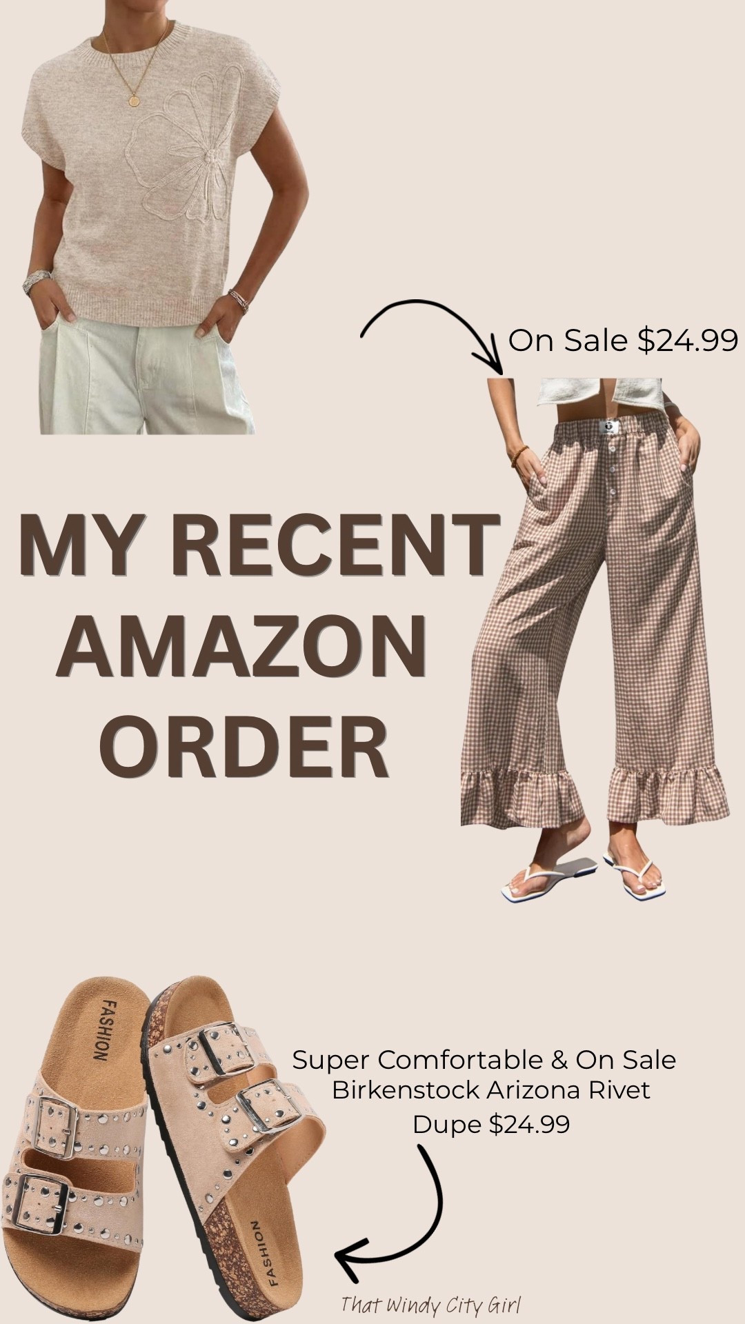 My recent Amazon order is on sale today! These Birkenstock Rivet dupes are very comfortable and I don’t say that often about shoes. Everything fits true to size! #birkenstock #dupe #springoutfits #summeroutfits #vacationoutfitsbeach

#LTKSaleAlert #LTKootd #LTKFestival