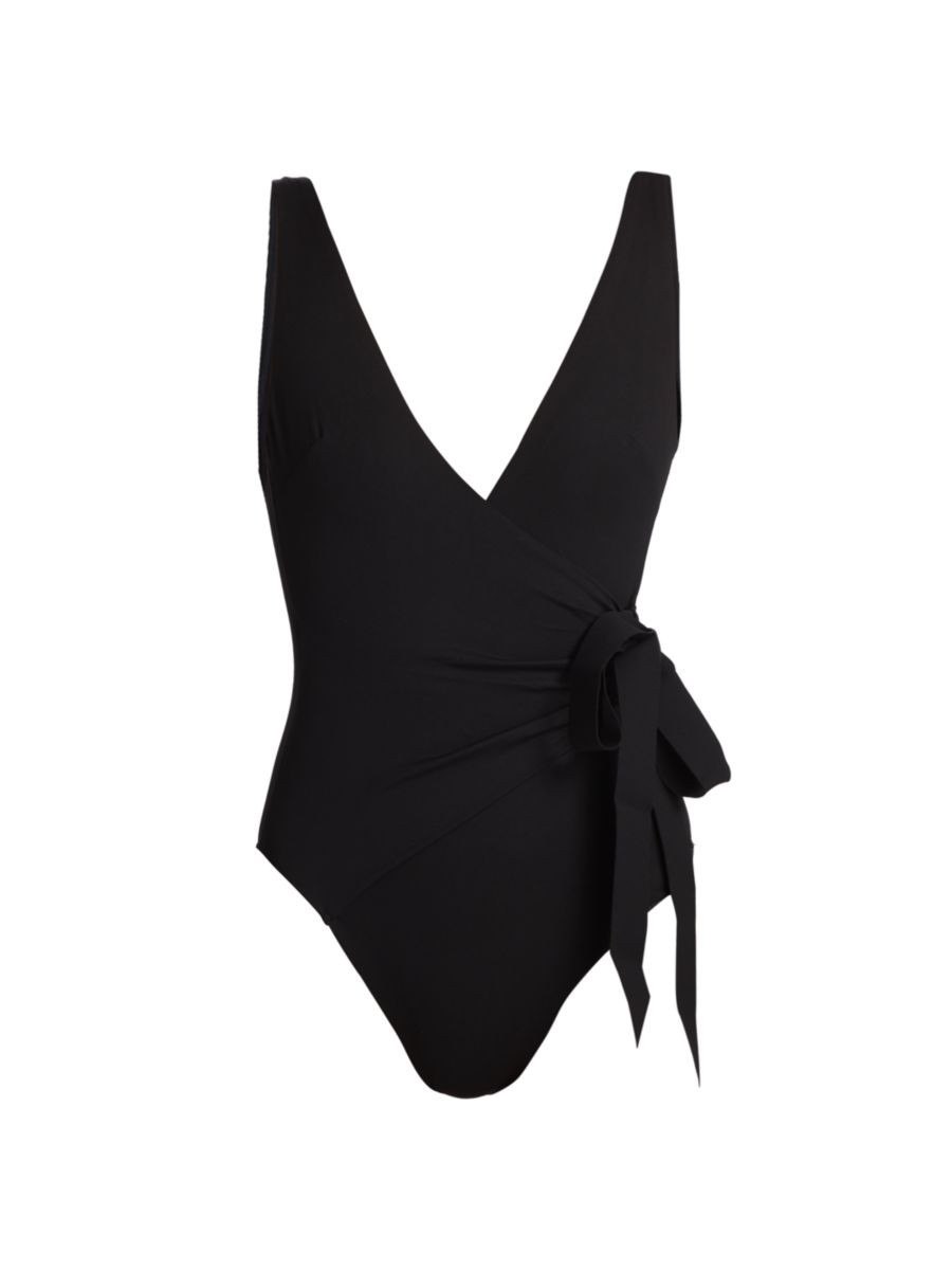 Seperates Sculpt Tie One-Piece Swimsuit | Saks Fifth Avenue