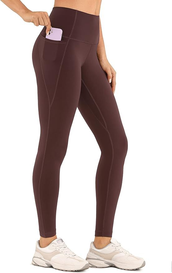CRZ YOGA Womens Butterluxe Workout Leggings 25" / 28'' - High Waisted Gym Yoga Pants with Pockets... | Amazon (US)