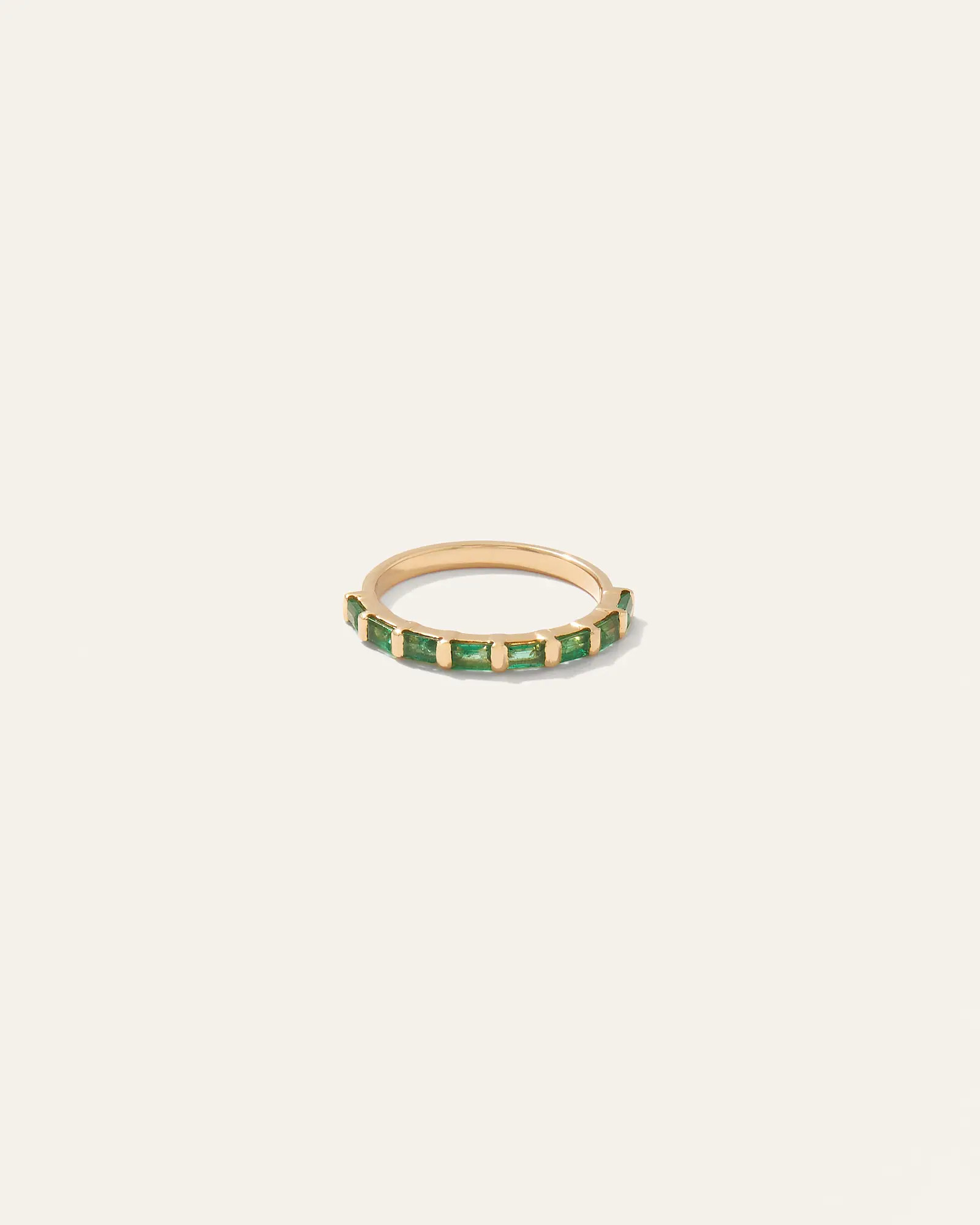 14K Emerald Baguette Band | Quince