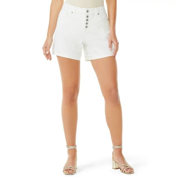 Sofia Jeans by Sofia Vergara Women’s Lila Mid-Rise Cuff Shorts - Walmart.com | Walmart (US)