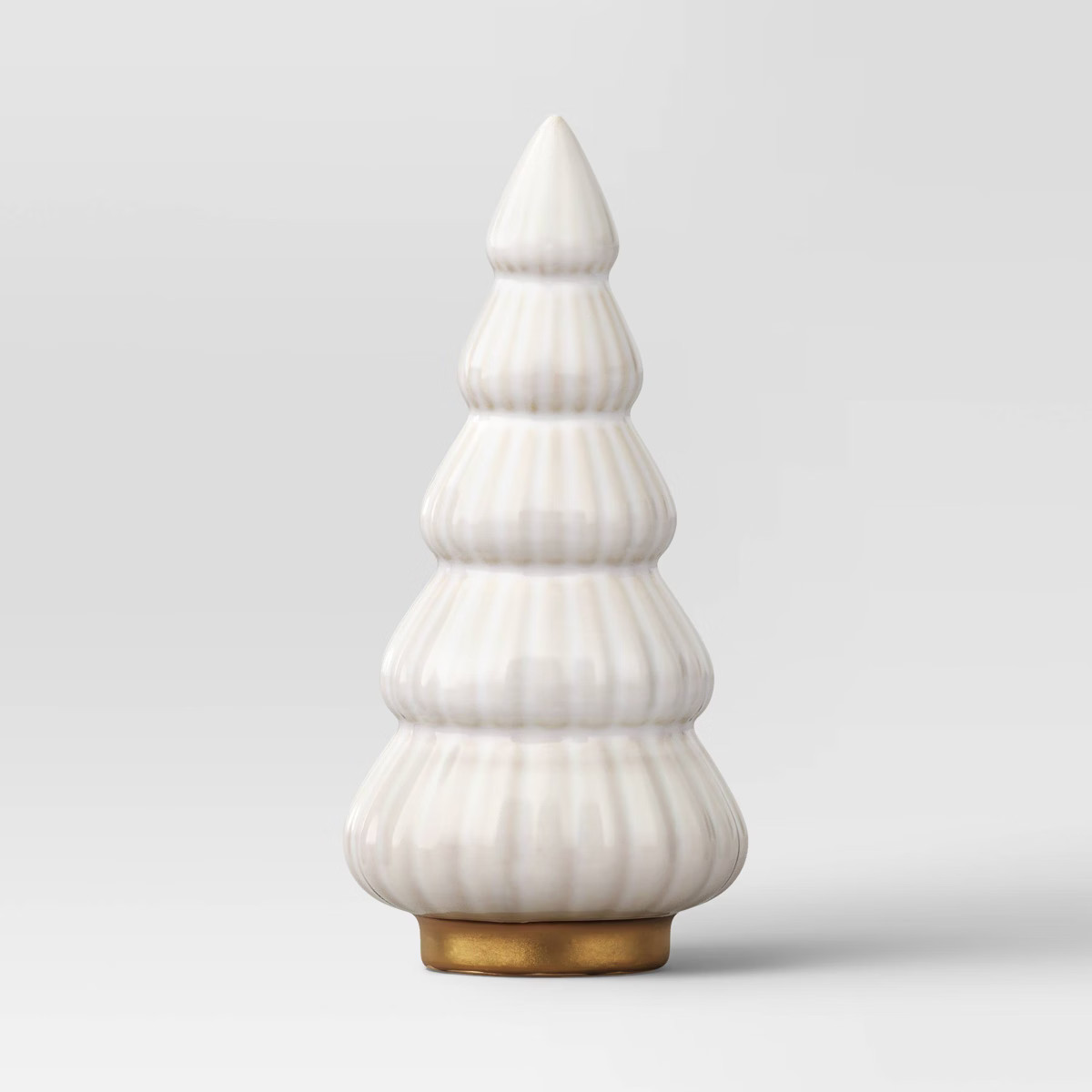 Christmas Medium Scalloped Decorative Ceramic Tree White - Threshold™ | Target