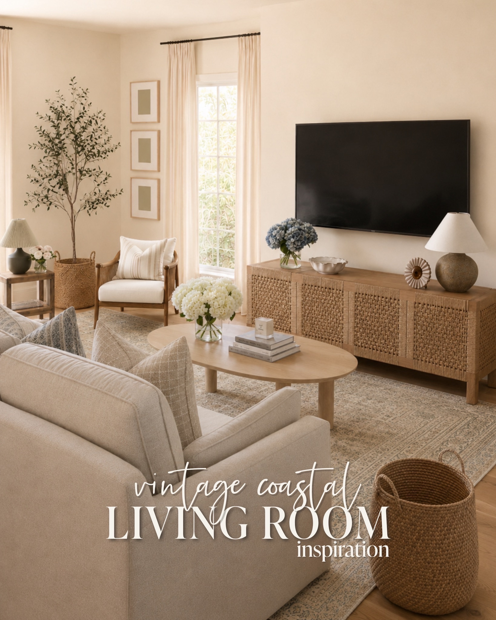 Sharing our favorite pieces to pull together a vintage-y, coastal living room design (but many of these items would work in a bedroom too, so make it your own!) 🤍🐚

#LTKSeasonal #LTKHome