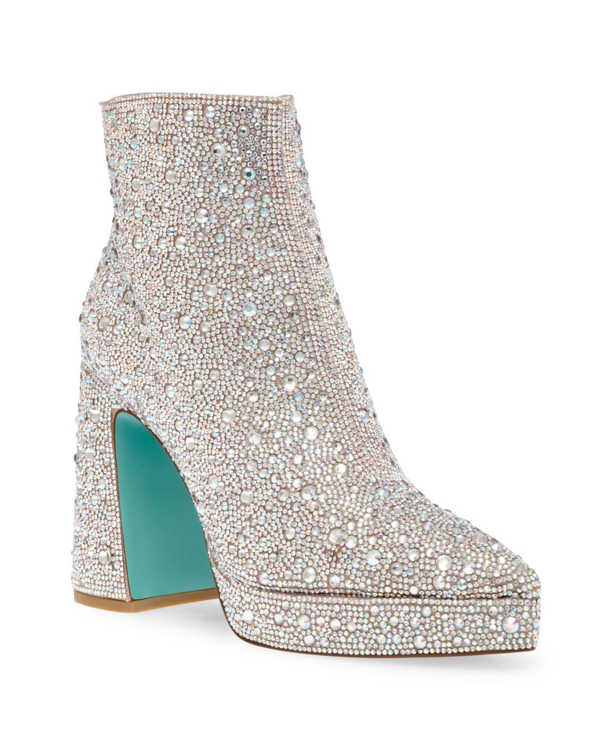 Betsey Johnson Women's Della Rhinestone Platform Bootie Women's Shoes | Macys (US)