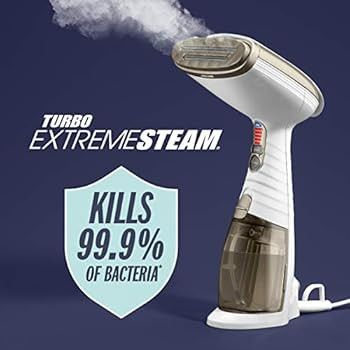 Conair Turbo Extreme Steam Hand Held Fabric Steamer, White/Champagne, One Size | Amazon (US)
