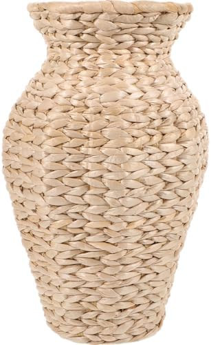 VOSAREA 1pc Woven Grass Flower Vase and Decorative Vase for Dried Flowers Stylish Rattan Design f... | Amazon (US)