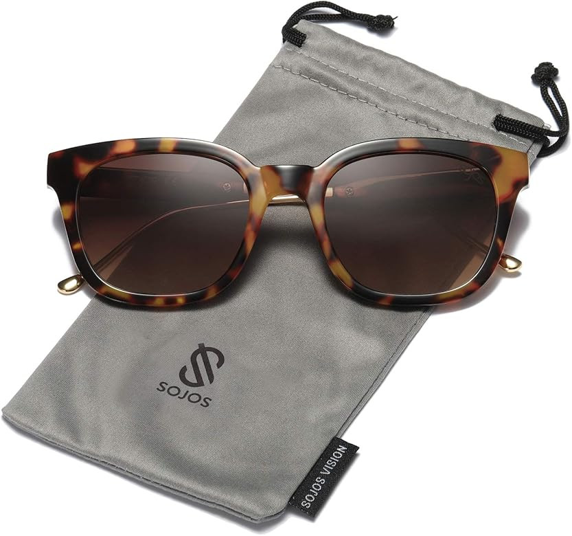 Classic Square Polarized Sunglasses Unisex UV400 Mirrored Glasses SJ2050 | Amazon (US)