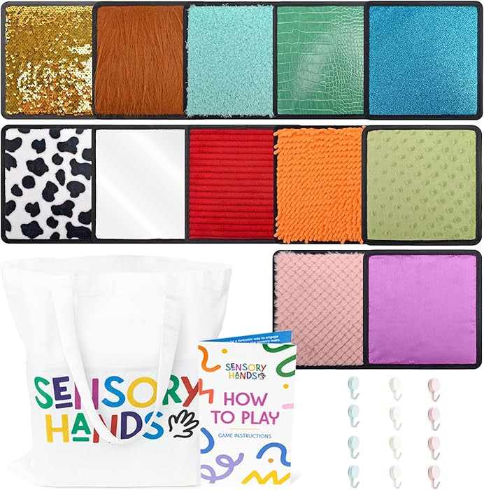 Textured Sensory Mats for Special Needs Kids - 8" Colorful Fidgeting Tactile Sensory Toys for Lea... | Amazon (US)