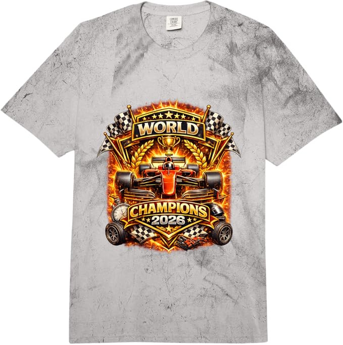 Race Car Racing Champions 2026 Vintage Style Graphic Design Comfort Colors Adult Heavyweight T-Sh... | Amazon (US)
