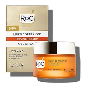 RoC Multi Correxion Revive + Glow Vitamin C Face Moisturizer, Anti-Aging Gel Cream, Hypo-Allegeni... | Amazon (US)