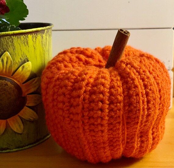 Crocheted Pumpkin - Etsy | Etsy (US)