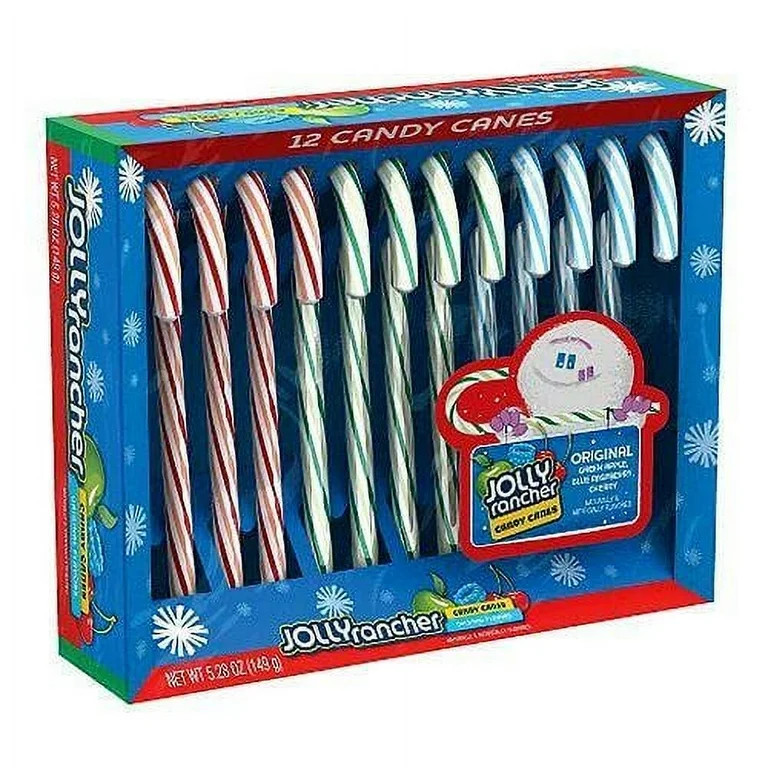 Jolly Rancher Original Flavors Candy Canes 12 ct Box | Walmart (US)