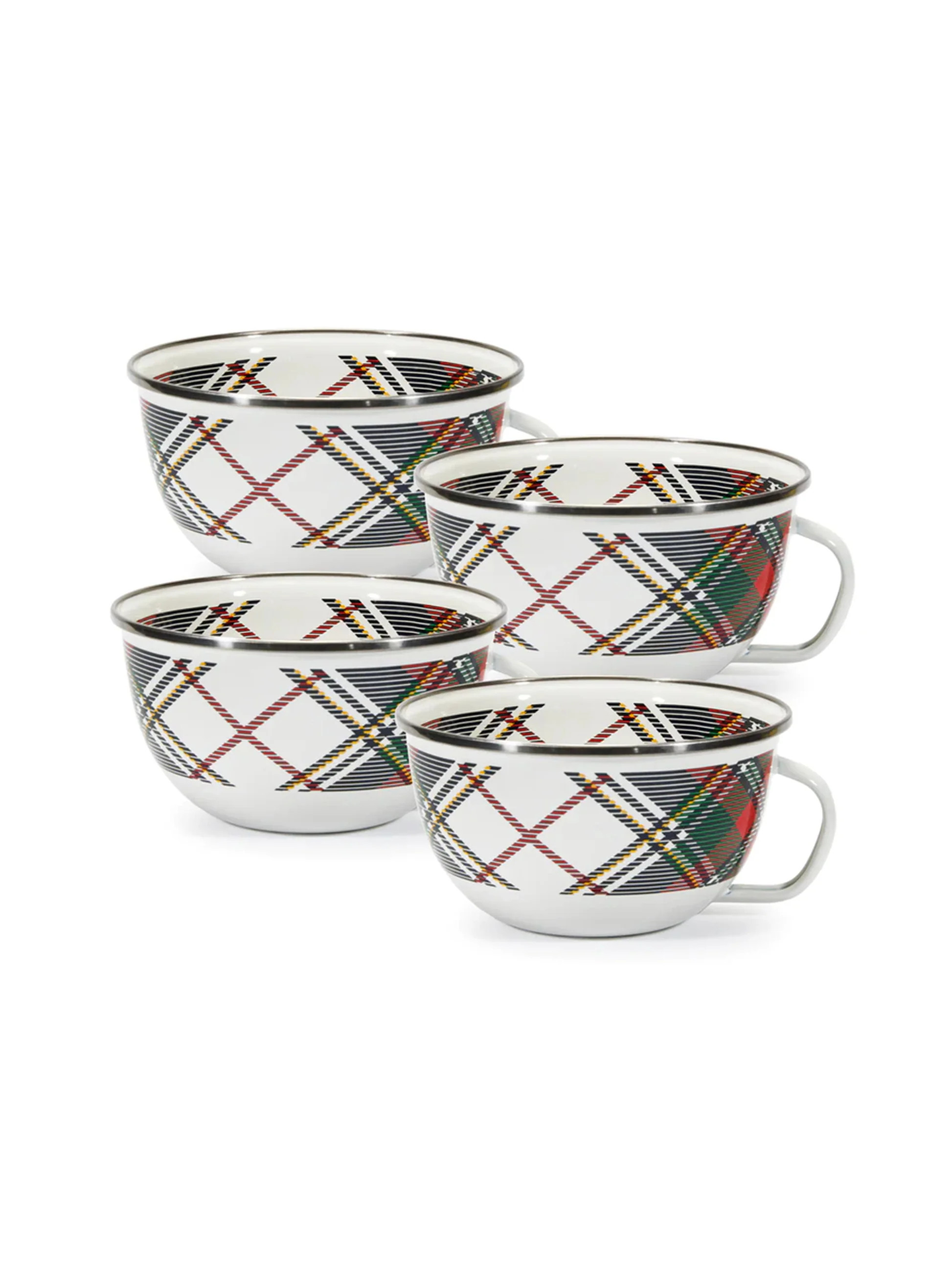 Highland Plaid Enamelware Share Mug | Weston Table