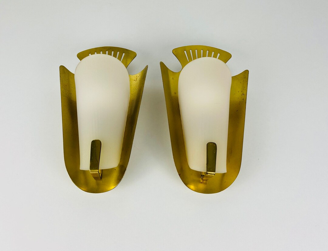 Pair of Extraordinary Mid-Century Brass Sconces, Italy, 1960s | Etsy (US)