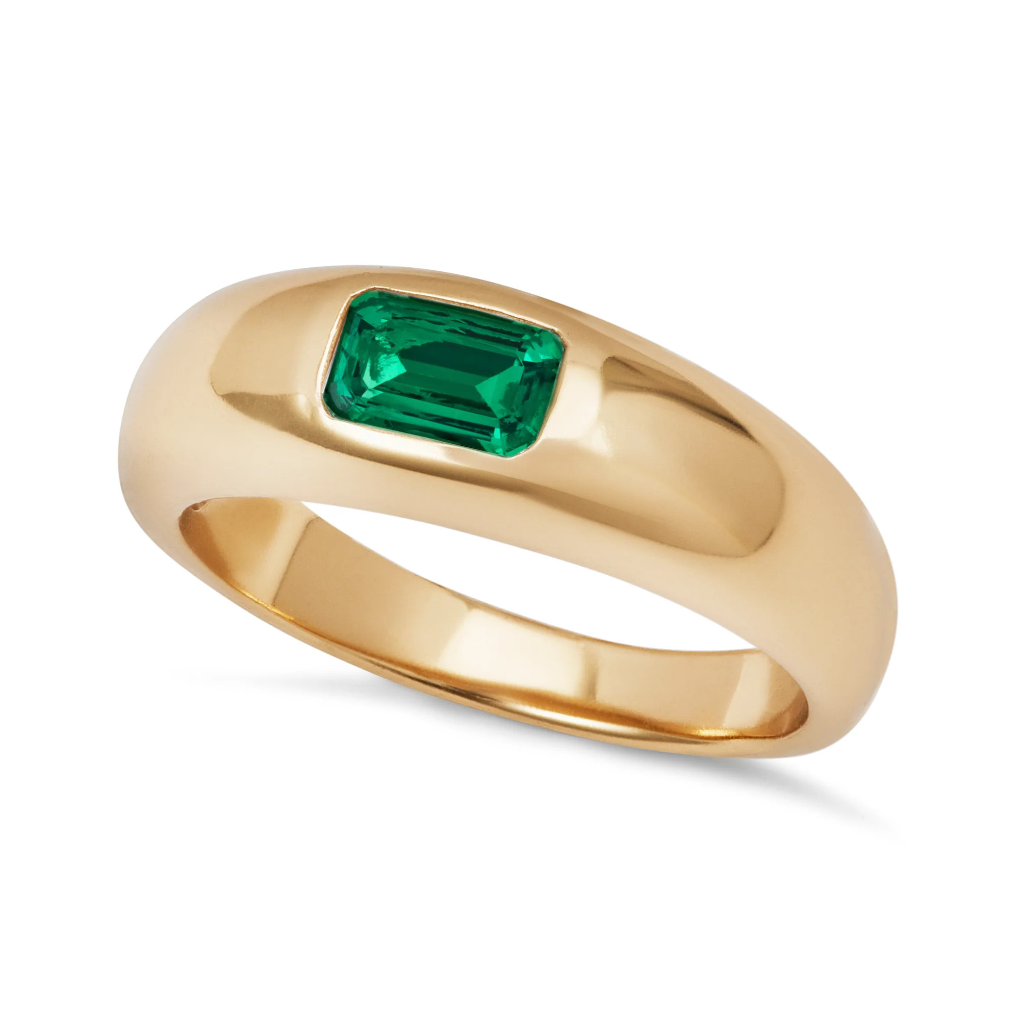 Dome Ring - Emerald | Aya Jewels