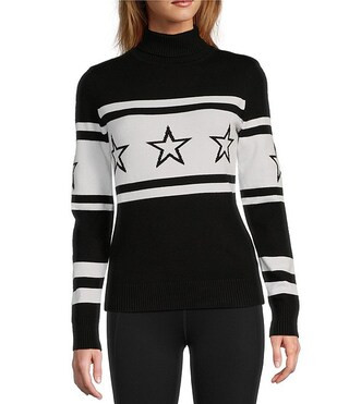 Active Stars Ribbed Knit Turtleneck Long Sleeve Sweater | Dillard's