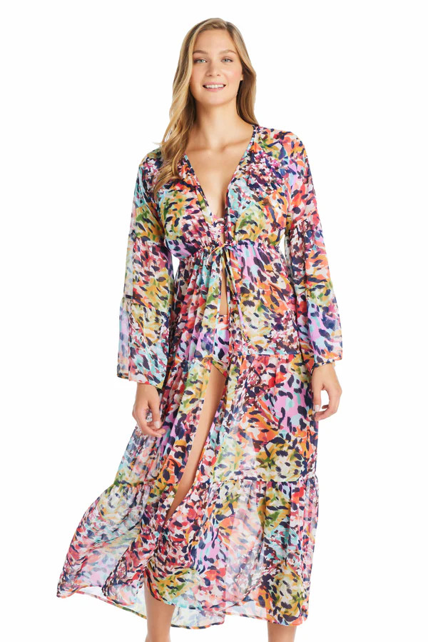 Party Animal Long Open Front Dress Cover Up | Bleu Rod Beattie
