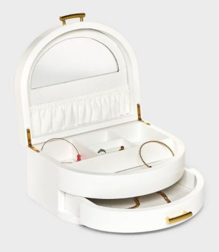 Half Crescent Lacquer Organizer Jewelry Box - A New Day™ White

#LTKhome #LTKfindsunder50
