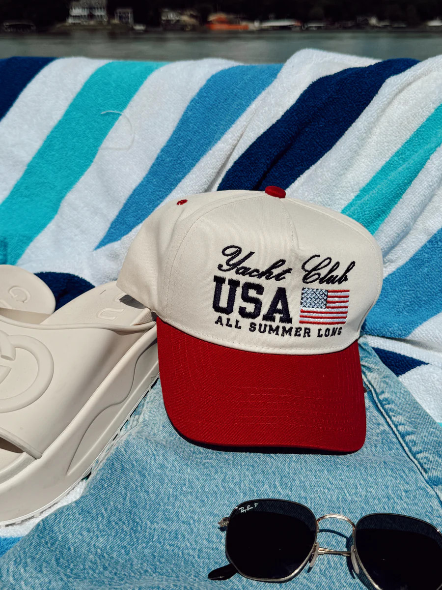 Yacht Club USA Vintage Trucker Hat | KenzKustomz