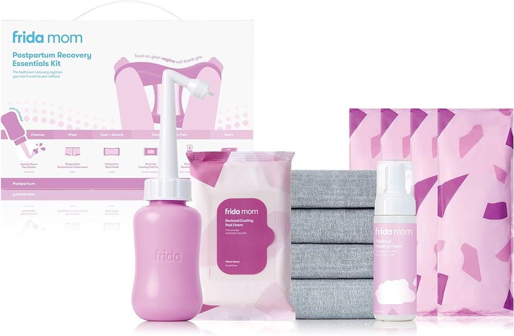 Frida Mom Postpartum Recovery Essentials Kit, Includes Disposable Underwear, Instant Ice Maxi Pad... | Amazon (US)