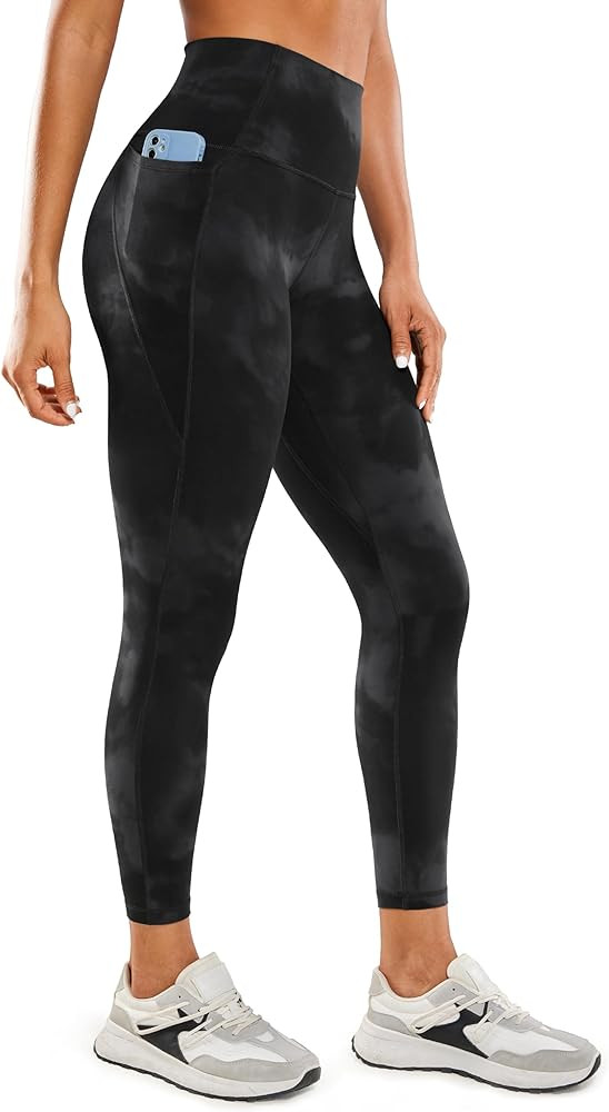 CRZ YOGA Womens Butterluxe Workout Leggings 25 Inches - High Waisted Gym Yoga Pants with Pockets ... | Amazon (US)