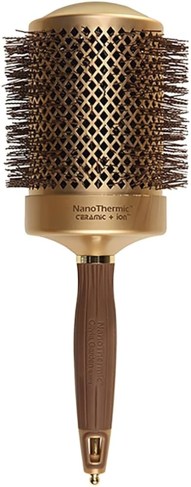 Olivia Garden NanoThermic Ceramic + Ion Round Thermal Hair Brush (not electrical) | Amazon (US)