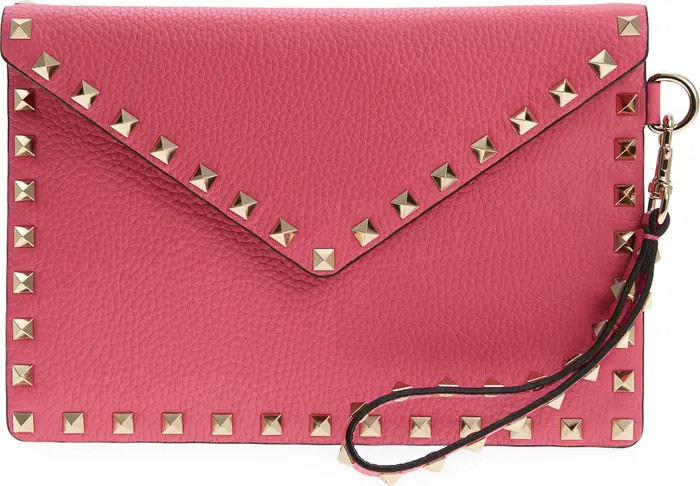 Medium Rockstud Leather Envelope Pouch | Nordstrom