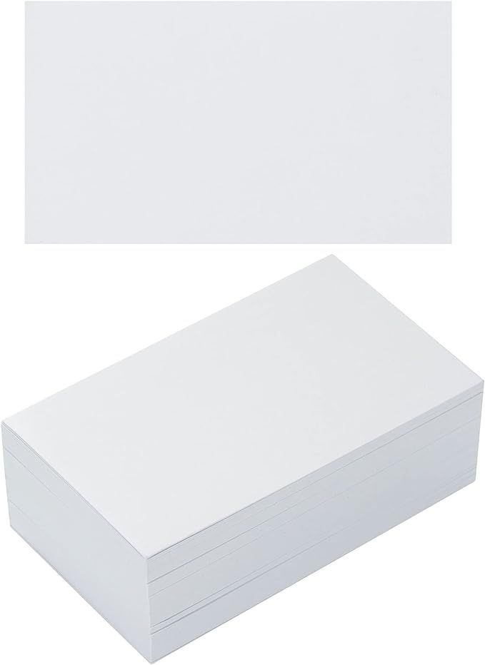 100 Pack Thick Paper Cardstock Blank Heavy Cards Stock for Invitations, Greeting Cards Making, Po... | Amazon (US)