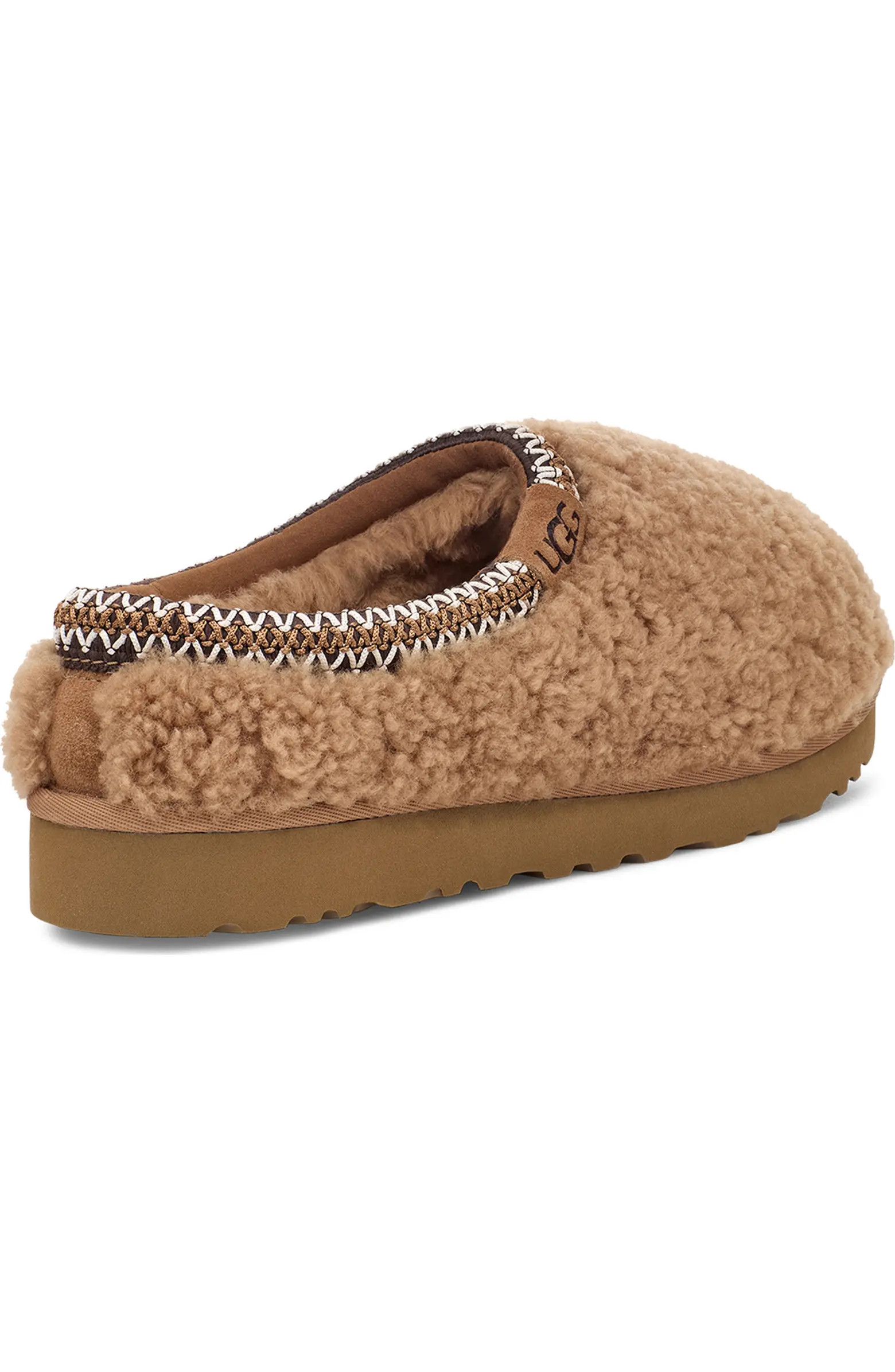 Tasman Maxi Curly Genuine Shearling Slipper (Women) | Nordstrom