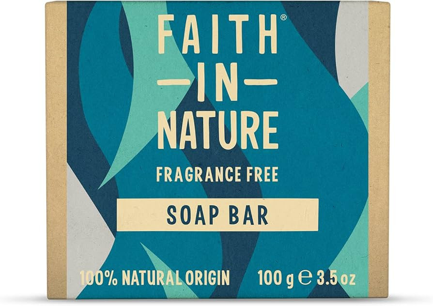 Faith In Nature Natural Fragrance Free Hand Soap Bar, Sensitive, Vegan and Cruelty Free, No SLS o... | Amazon (UK)