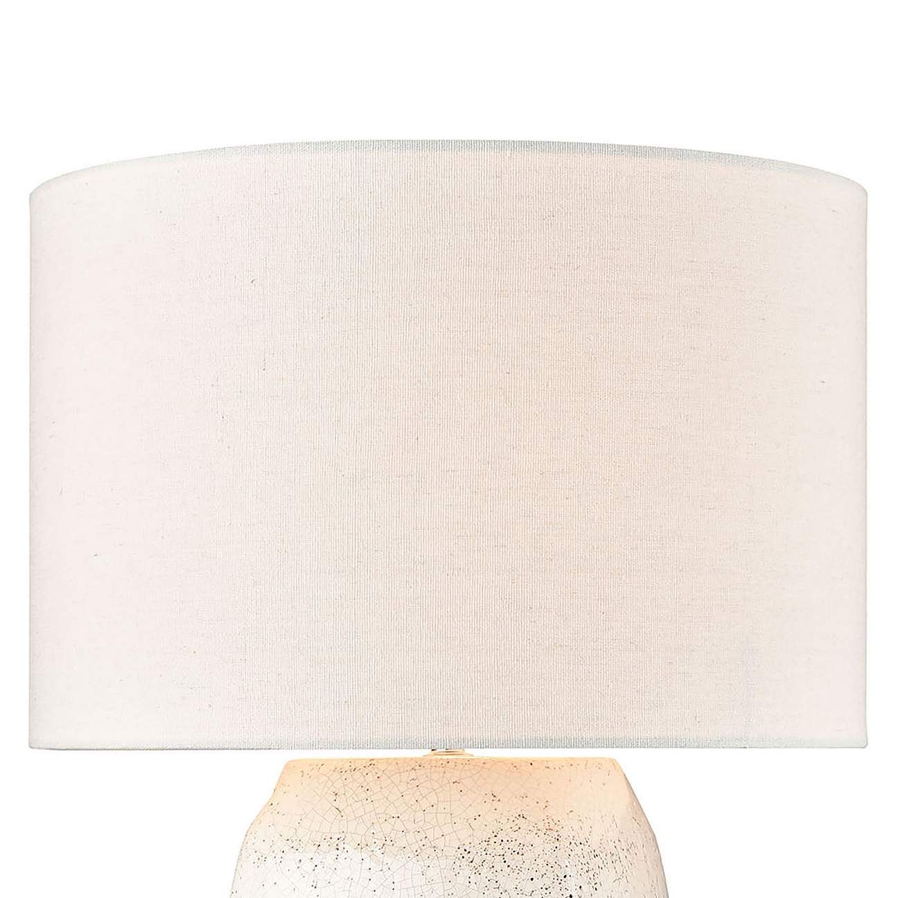 Dimond Abbeystead White Crackle Terracotta Accent Table Lamp | Lamps Plus