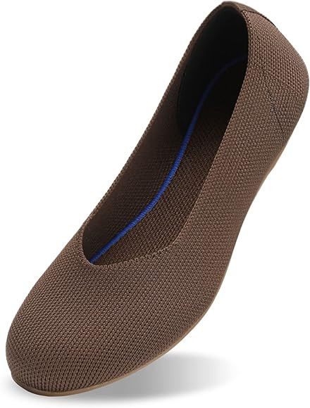 Women's Ballet Flat Dressy Casual Knit Shoes Round Toe Women Mesh Flats | Amazon (US)