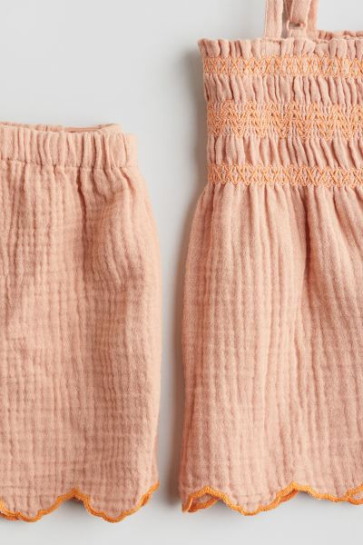 2-piece Cotton Muslin Set | H&M (US + CA)
