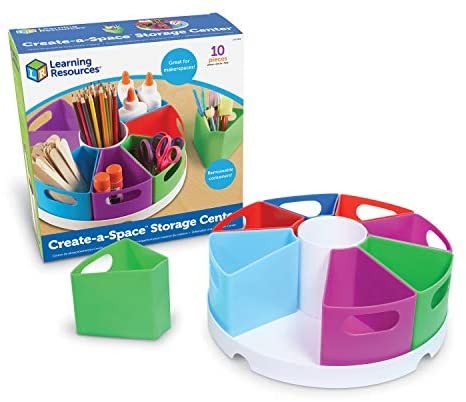 Click for more info about Learning Resources Create-a-Space Storage Center, Homeschool Storage, Fits 3oz Hand Sanitizer Bot...