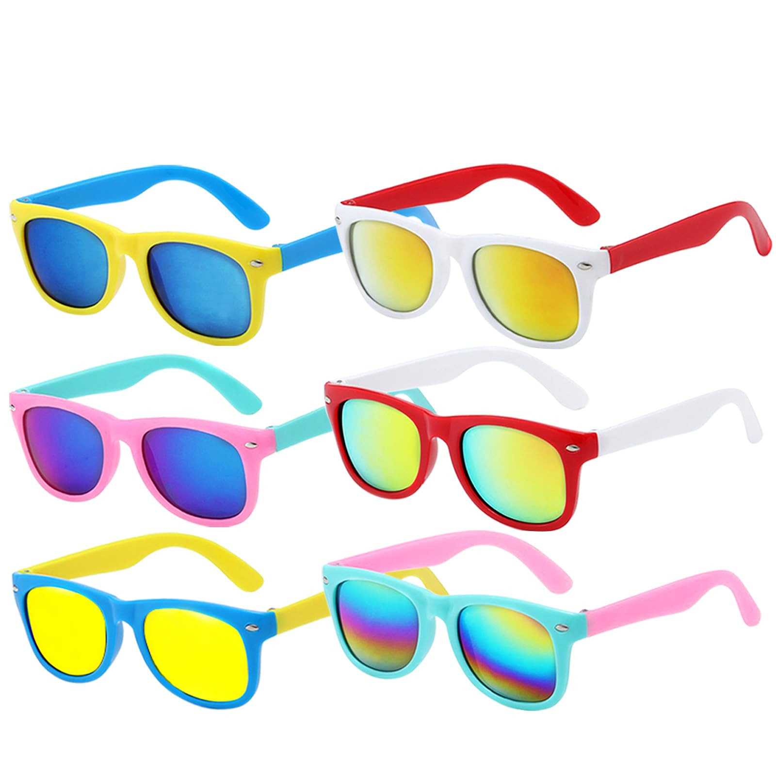 6 Pack Kids Sunglasses Bulk with UV Protection, Kids sunglasses Party Favors for Boys and Girls A... | Amazon (US)