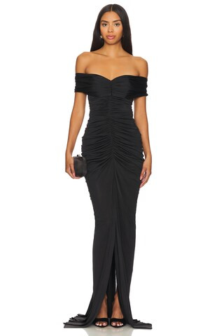 YAURA Tiara Dress in Black from Revolve.com | Revolve Clothing (Global)