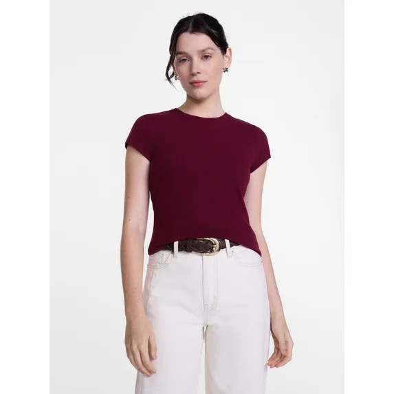 Scenario Women's and Women's Plus Tee with Short Cap Sleeves, Sizes XS-4X | Walmart (US)