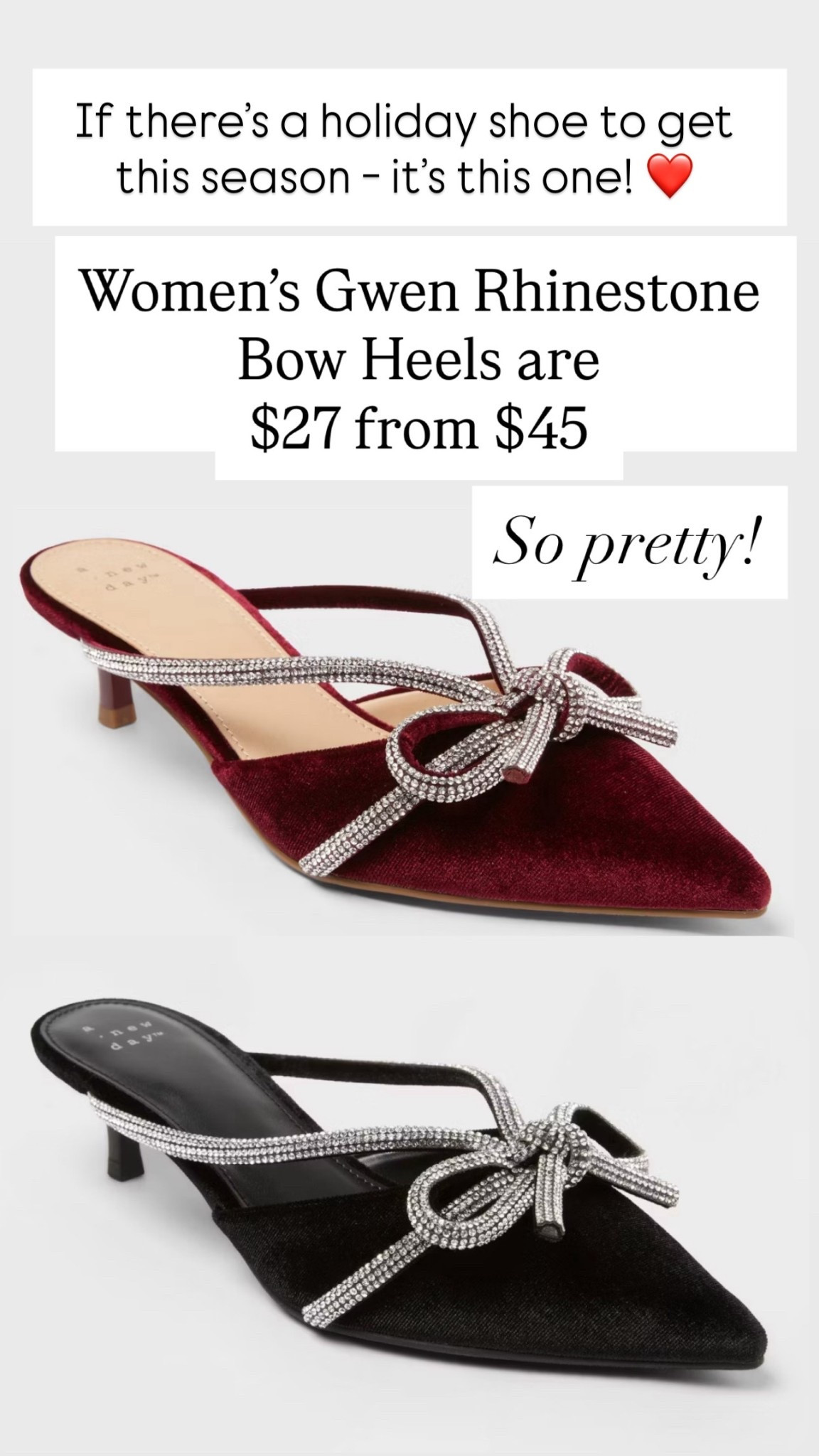 If there is a shoe to get this holiday season, it’s this one! Only $27 from $45! 

#LTKSaleAlert #LTKShoeCrush #LTKHoliday