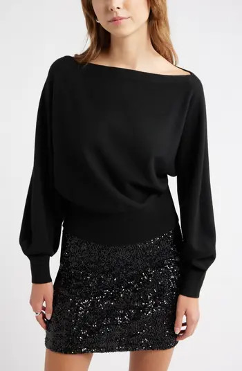 Open Edit Boat Neck Sweater | Nordstrom | Nordstrom