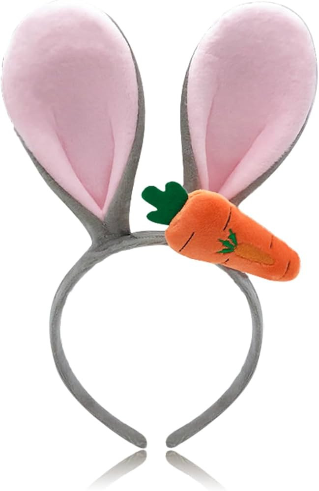 Animal Ears Headband, Plush Bunny Ear Hair Band, Cute Halloween Headbands for Kids Woman Man (Bun... | Amazon (US)