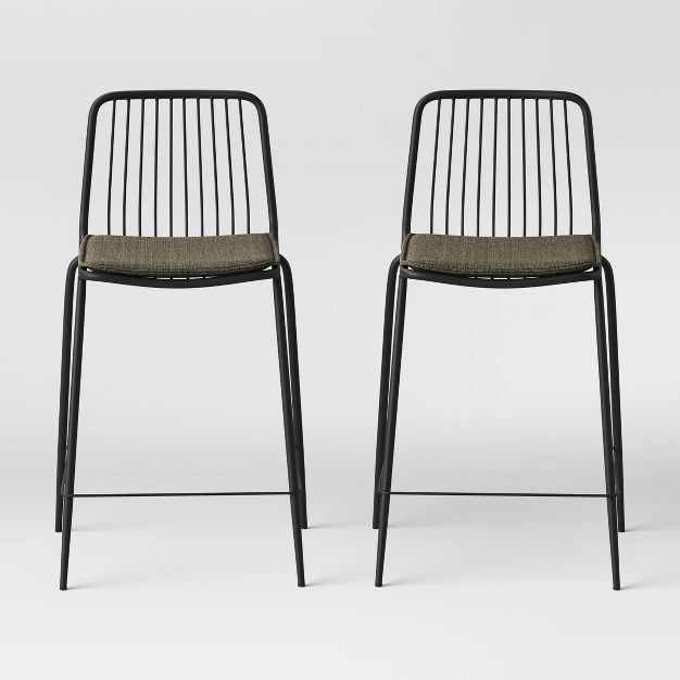 Set of 2 Sodra Square Seat Wire Counter Height Barstool - Project 62™ | Target