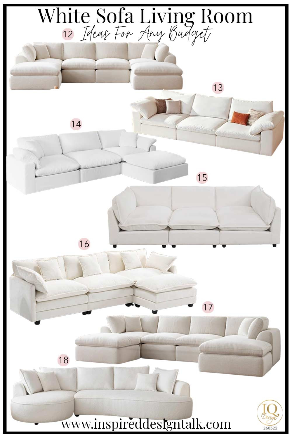 Creating a designer-looking neutral living room often starts with a more architectural or statement sofa silhouette.
This collection focuses on modern white sofas and oversized lounge sectionals that bring softness, movement, and visual interest into open floor plans and larger spaces.

A white sofa can instantly make a room feel lighter, more spacious, and more sophisticated when the scale and shape are chosen intentionally. Curved forms, modular layouts, and deep lounge seating are especially popular right now for creating cozy yet elevated living rooms.

In this roundup you’ll find:

• Curved contemporary sofas that soften boxy rooms
• Oversized cloud-style sectionals for relaxed comfort
• Modular seating that adapts to changing layouts
• Clean modern profiles that feel high-end and current
• Large statement pieces ideal for open concept spaces

These options are perfect if you want a neutral living room that still feels dramatic, layered, and designer-styled.

Save this collection if you’re planning a living room refresh or want inspiration for styling a white sofa with a modern, cozy aesthetic. 

 #LTKmomlife #LTKOver40 #LTKHome