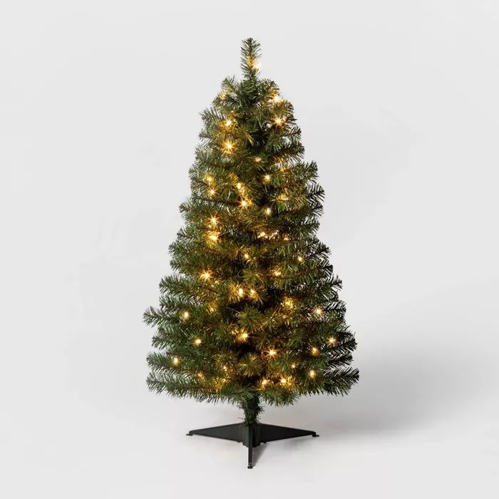 3ft Pre-Lit  Alberta Spruce Clear Lights Artificial Christmas Tree - Wondershop™ | Target